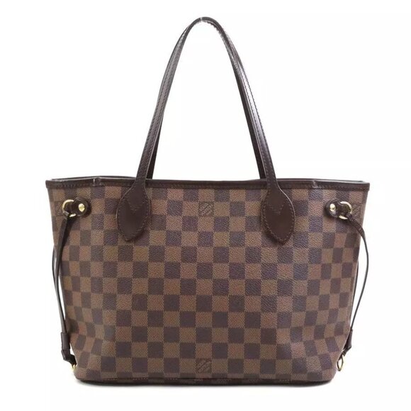 Auth LOUIS VUITTON Damier Ebene Neverfull PM Tote Bag - Picture 1 of 16